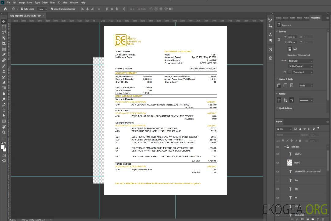Cuba Banco Central de Cuba relevé bancaire xls template Cuba Banco Central de Cuba relevé bancaire xls template